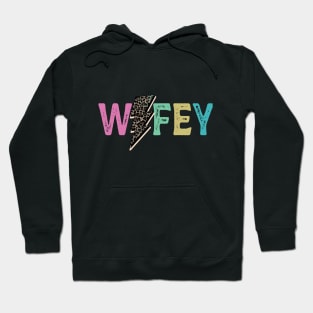 Wifey Leopard Lightning Bolt Hoodie